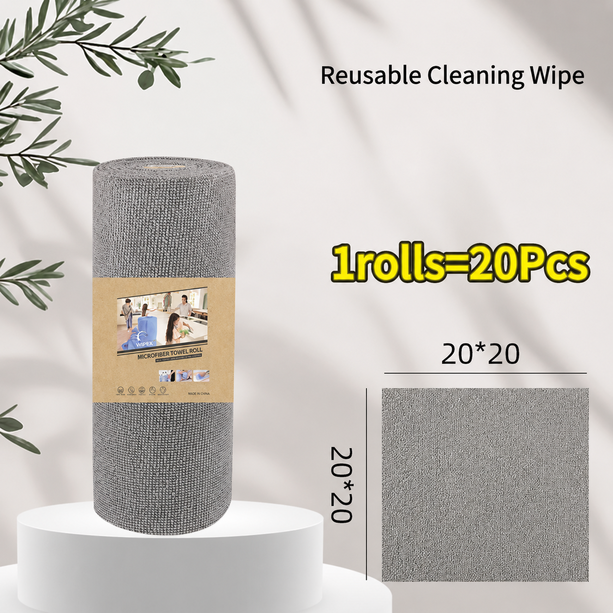 Wipe Loop™ Reusable Microfiber Towel Roll